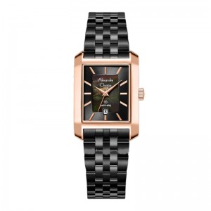 Alexandre Christie AC 8706 Rosegold Black Lady LDBBRMA